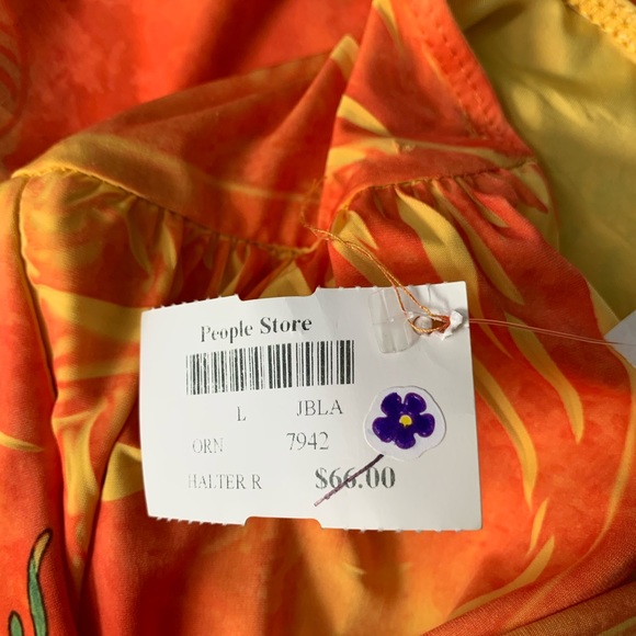 POLARIS Orange Print Swimsuit Coverup..NWT - Picture 8 of 9